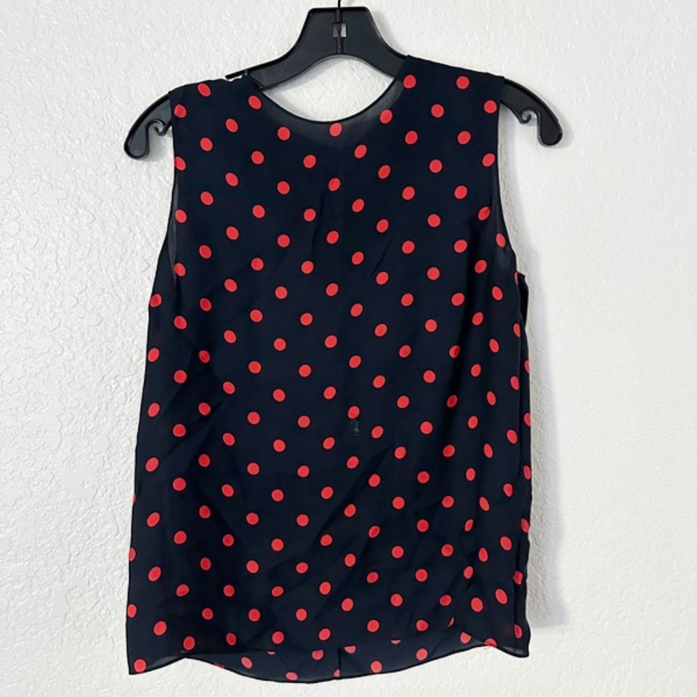 Theory Continuous Silk Polka-Dot Shell